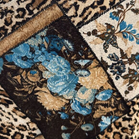 Karen Kane High-Low Midi Mixed Print Skirt. Size Small-P - Picture 3 of 11